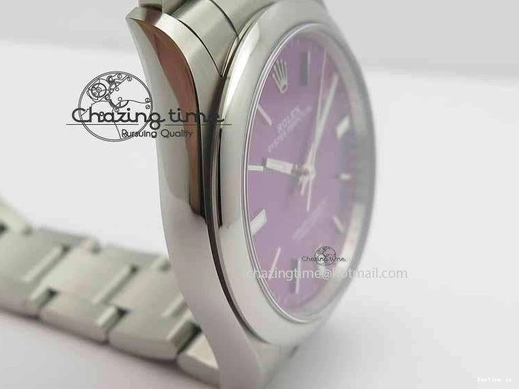 1224 HighQuality Oyster Perpetual 39mm 114300 BP Maker Best Edition Grape Dial On SS Bracelet A 3639